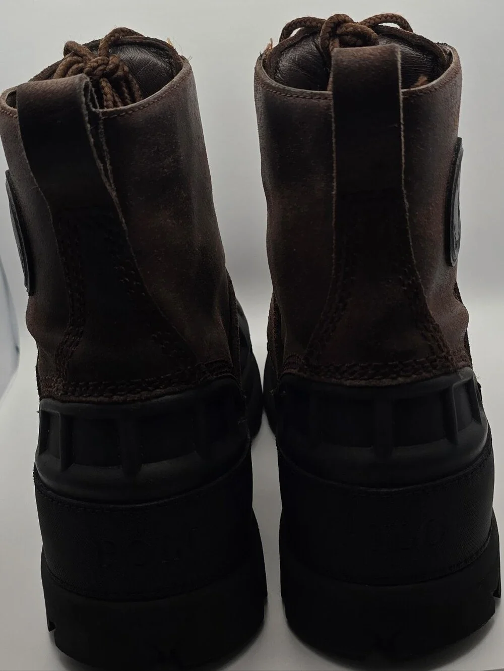 Polo Ralph Lauren Oslo High BT WP Brown/Black Waterproof Boots  Men’s Size 8D
